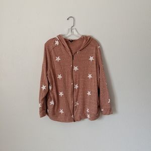 Star Zip Up Hoodie